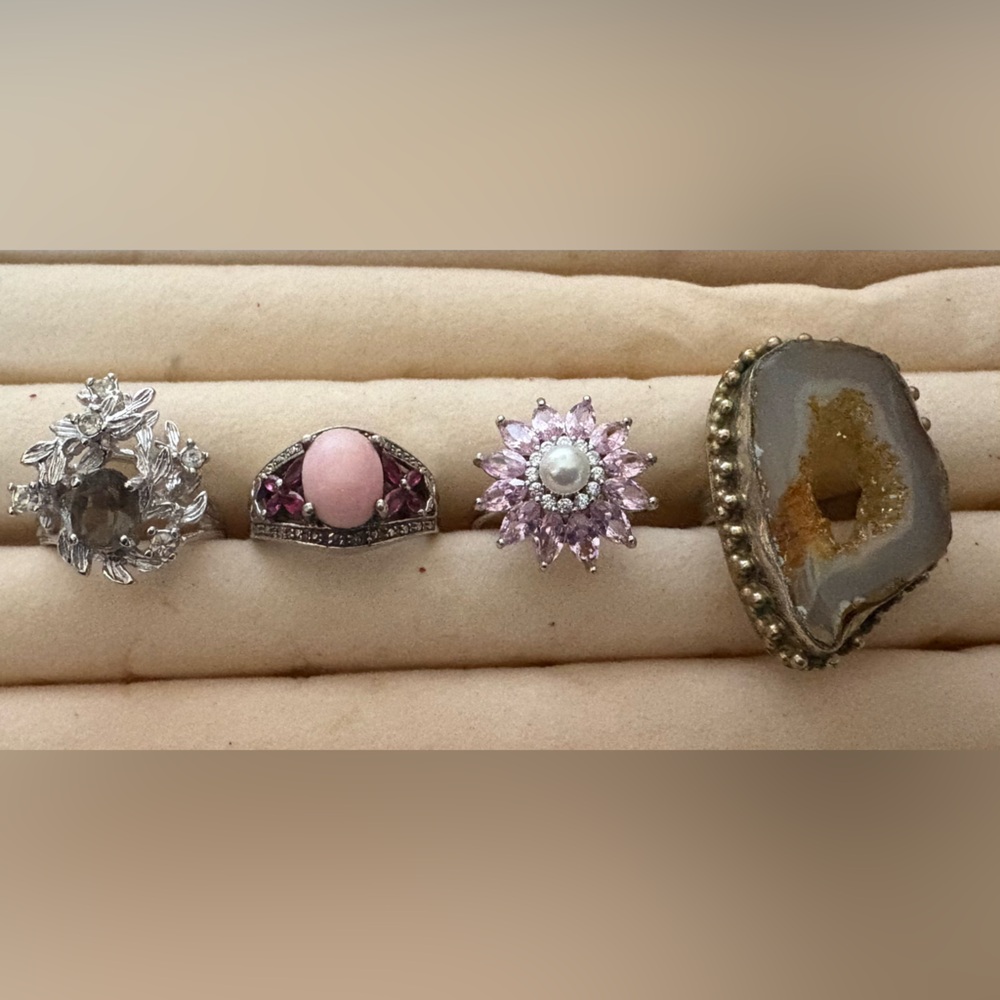 Genuine Gemstone Lot of Rings